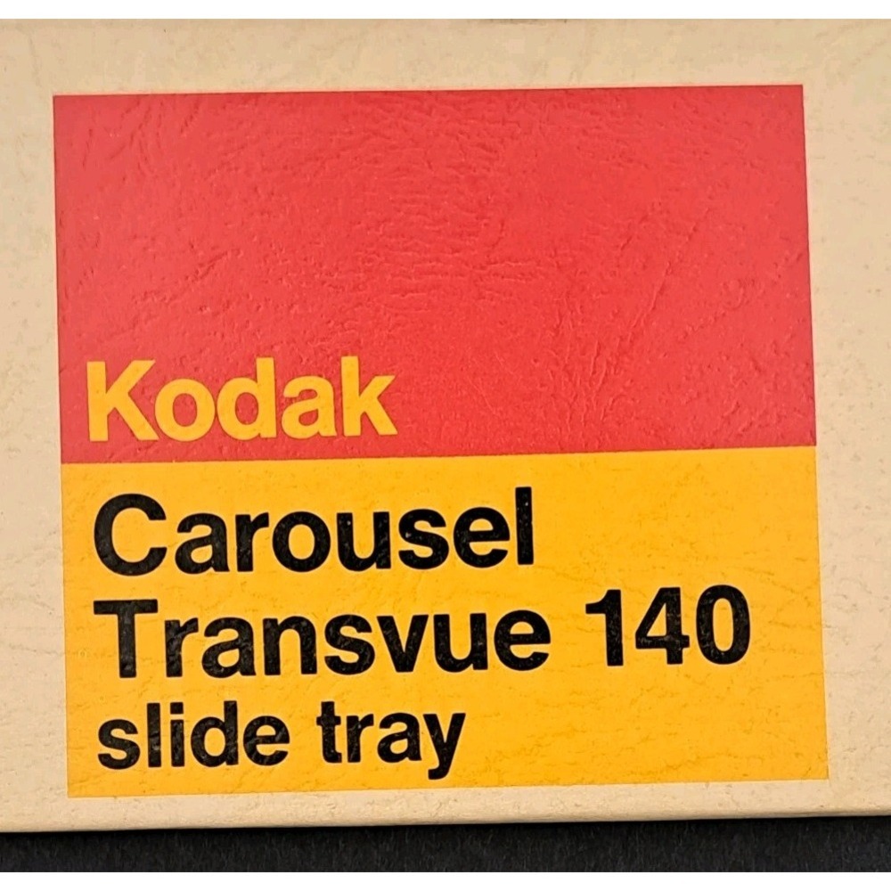 Kodak Carousel Transvue 140 Slide Tray for 35mm Projector Vintage Black
